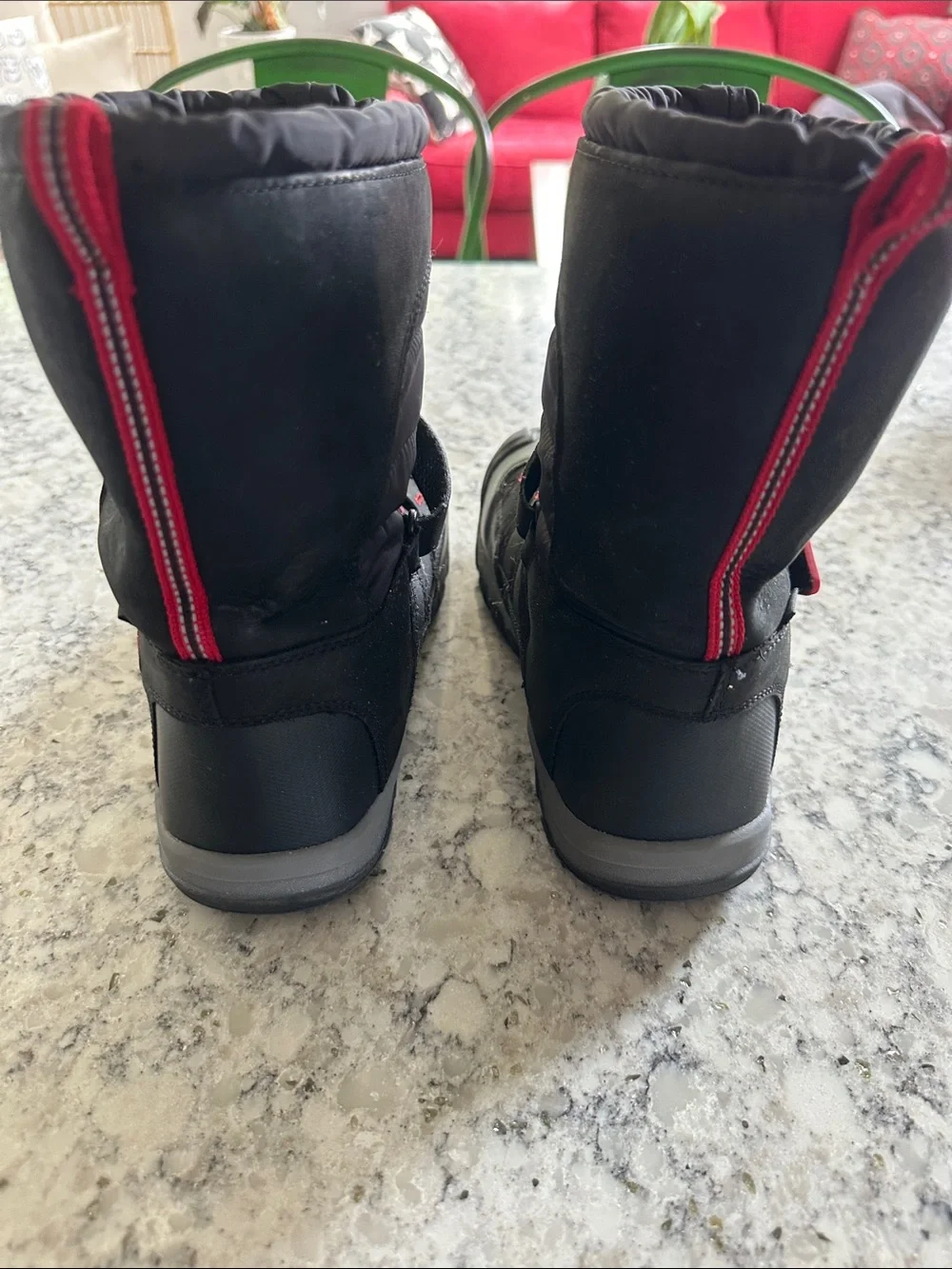 Keen Kids Black Boots with Pink Accents